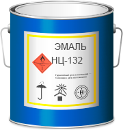 Эмаль НЦ-132 Черный (1кг.)